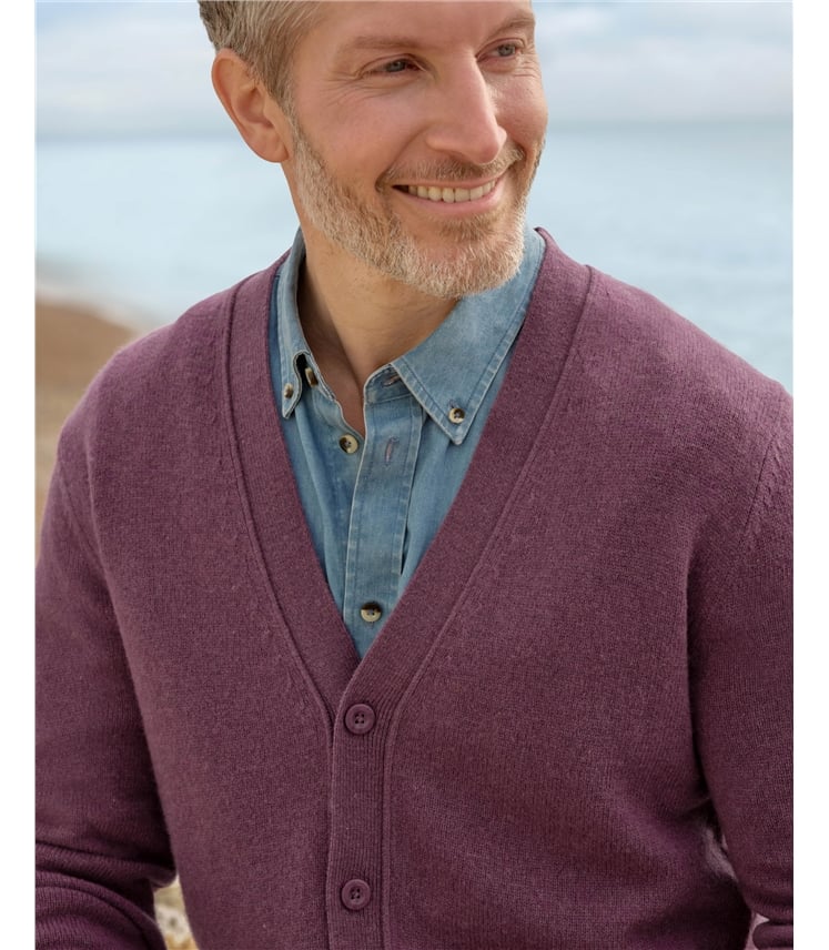 Mens Lambswool V Neck Jumper