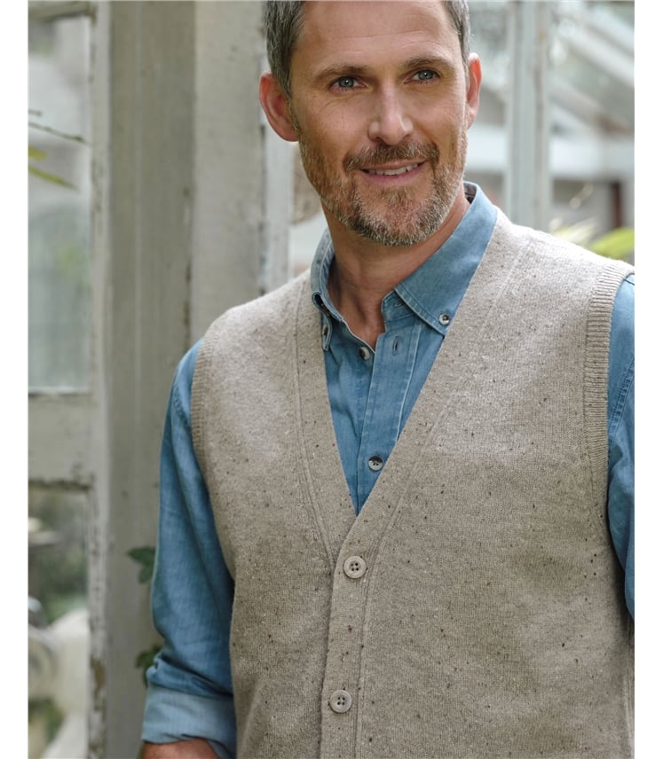 Gilet - Homme - Laine d’agneau certifiée 100% RWS