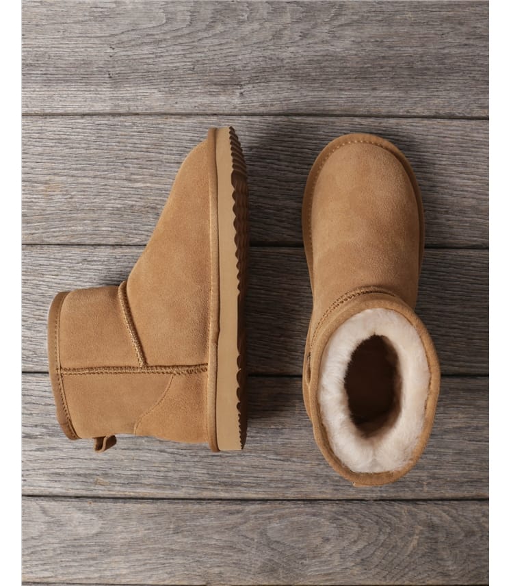 Womens Suede Short Boot