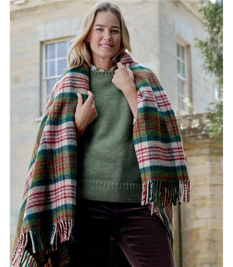 Traditional Pure Wool Throw
