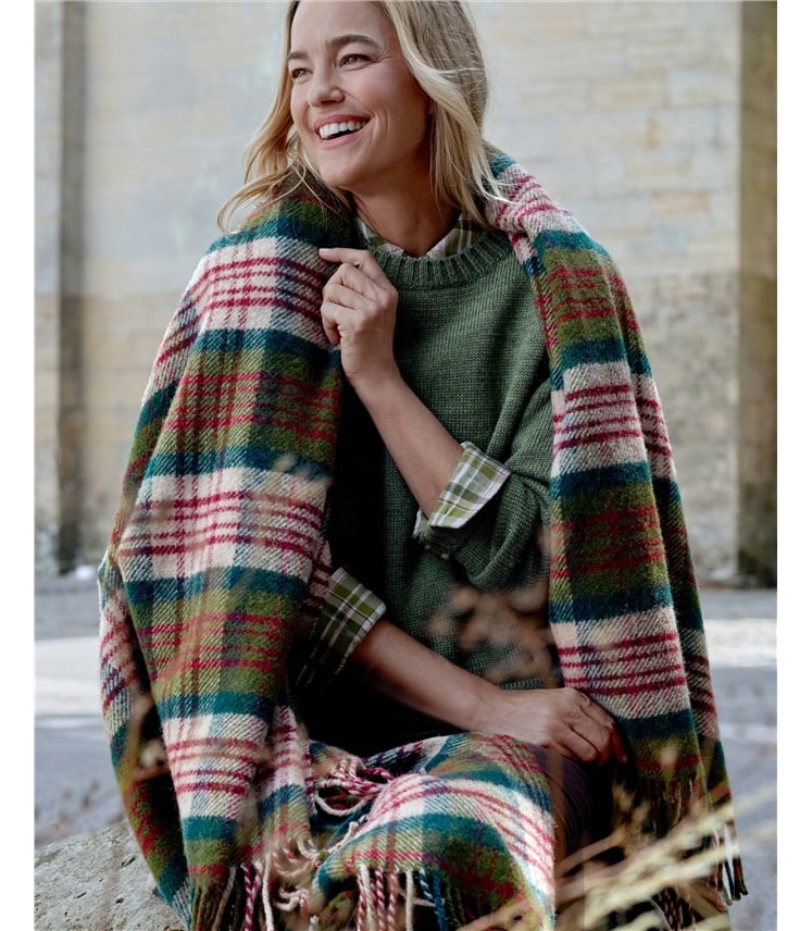 Traditional Pure Wool Throw
