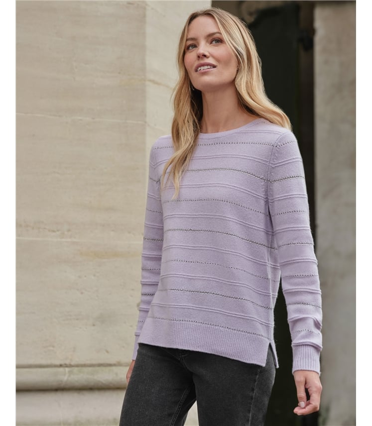 Lofty Metallic Stripe Sweater