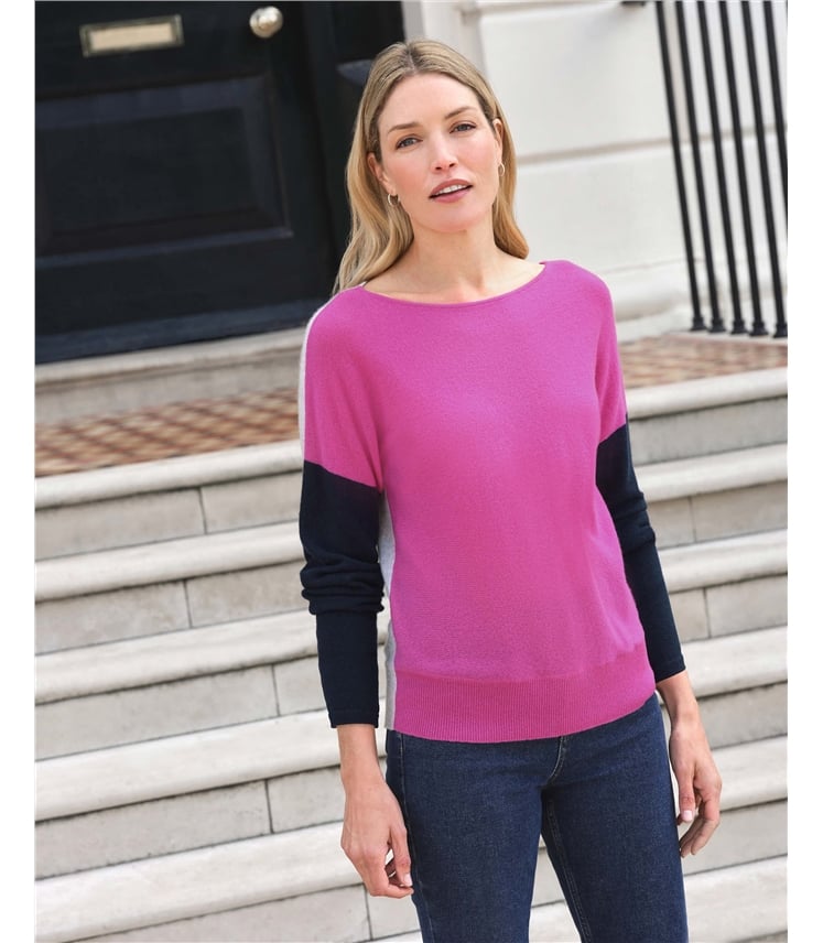 Gassato Cashmere Colour Block Sweater