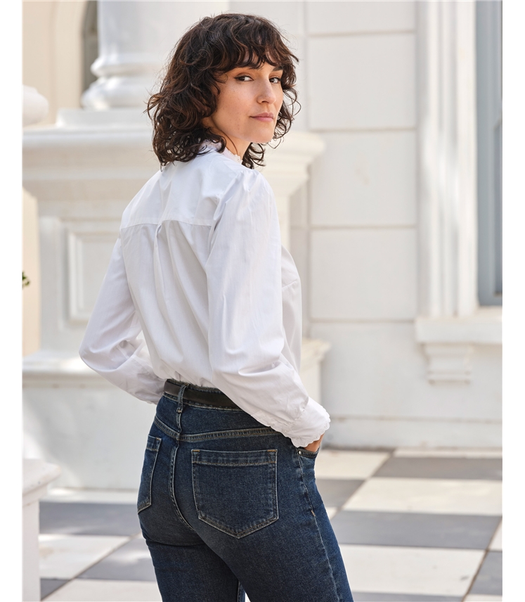 Lace Trim Cotton Shirt | Pure Collection Lace Trim Cotton Shirt | Pure Collection
