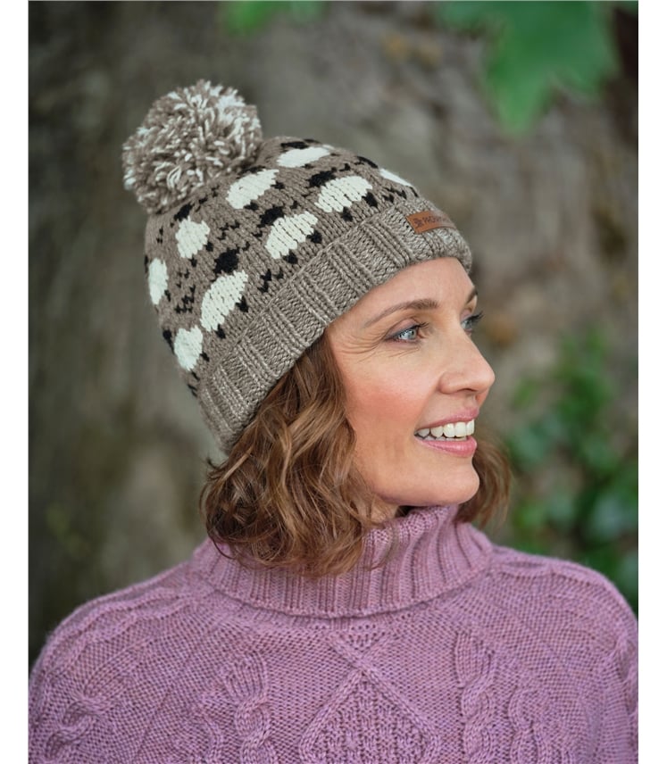 Sheep Fairisle Bobble Hat
