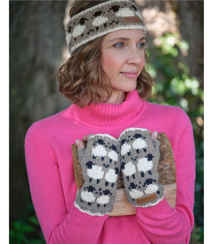 Sheep Fairisle Wristwarmers