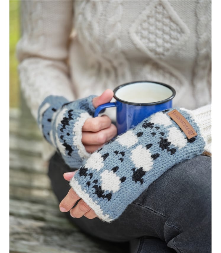 Sheep Fairisle Wristwarmers