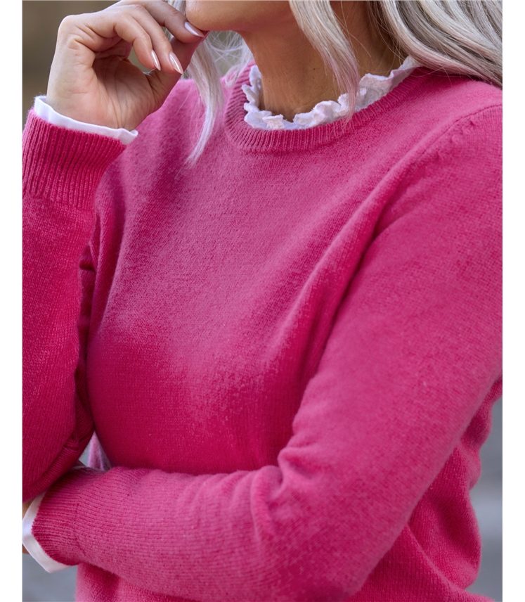 Womens Lambswool Crew