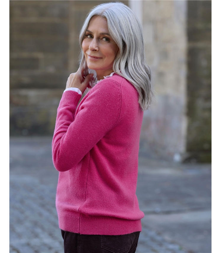 Womens Lambswool Crew