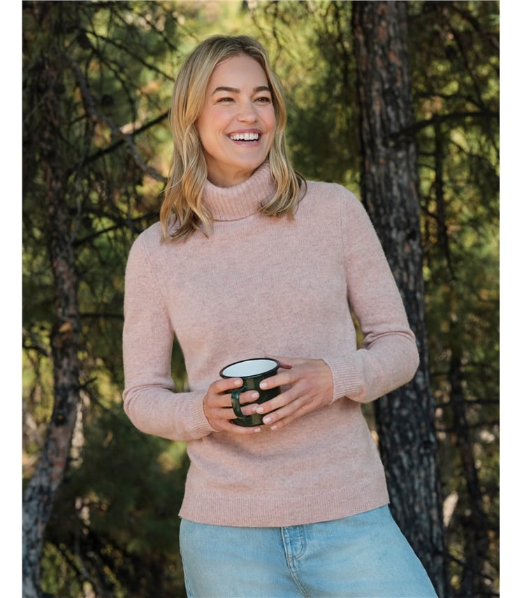 Pull à col roulé - Femme - Laine d’agneau certifiée 100% RWS