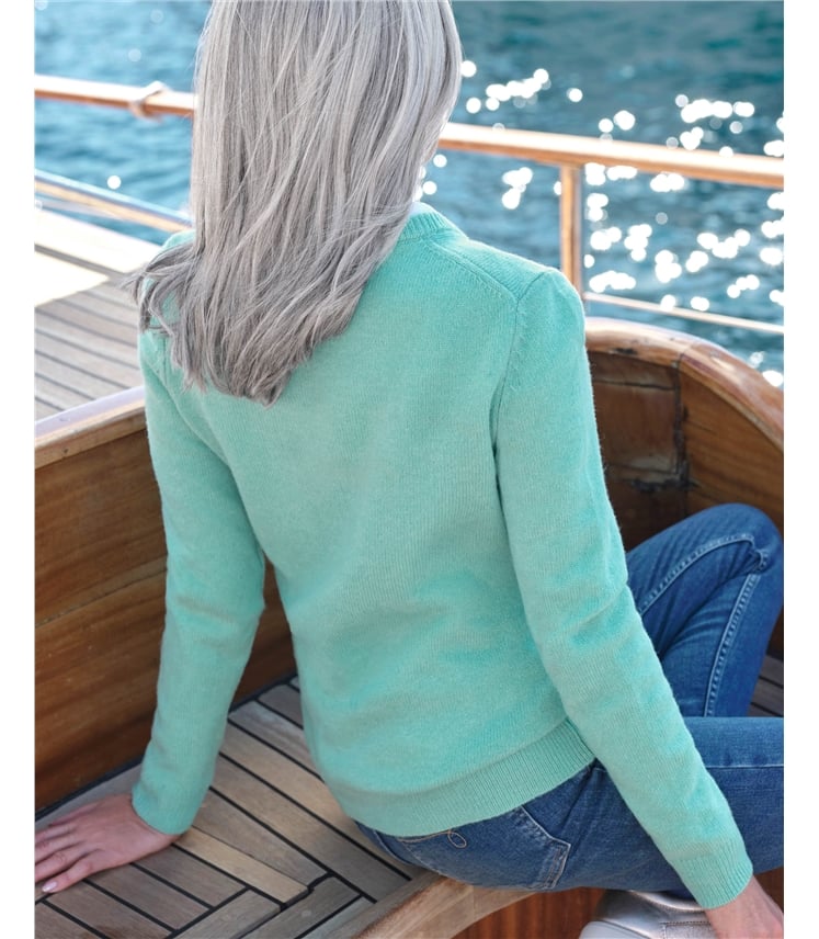 Pull à col V - Femme - Laine d’agneau certifiée 100% RWS