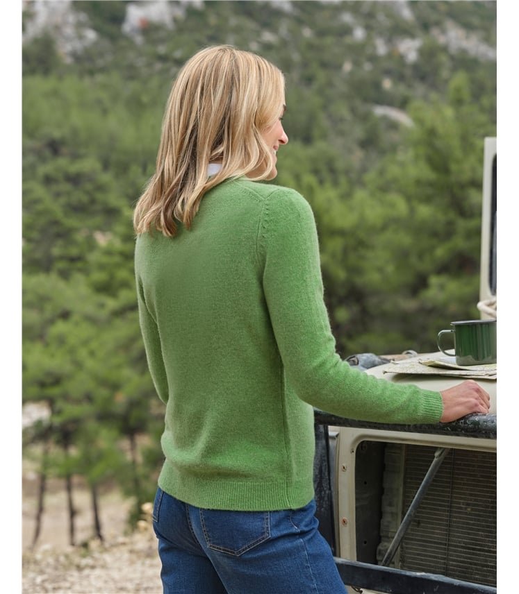 Pull à col V - Femme - Laine d’agneau certifiée 100% RWS