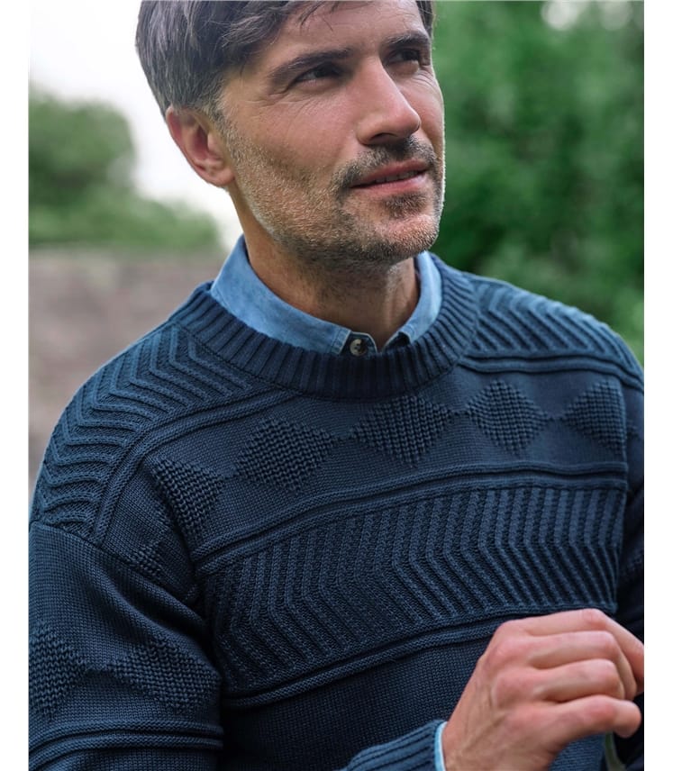 Textured Yoke Jumper