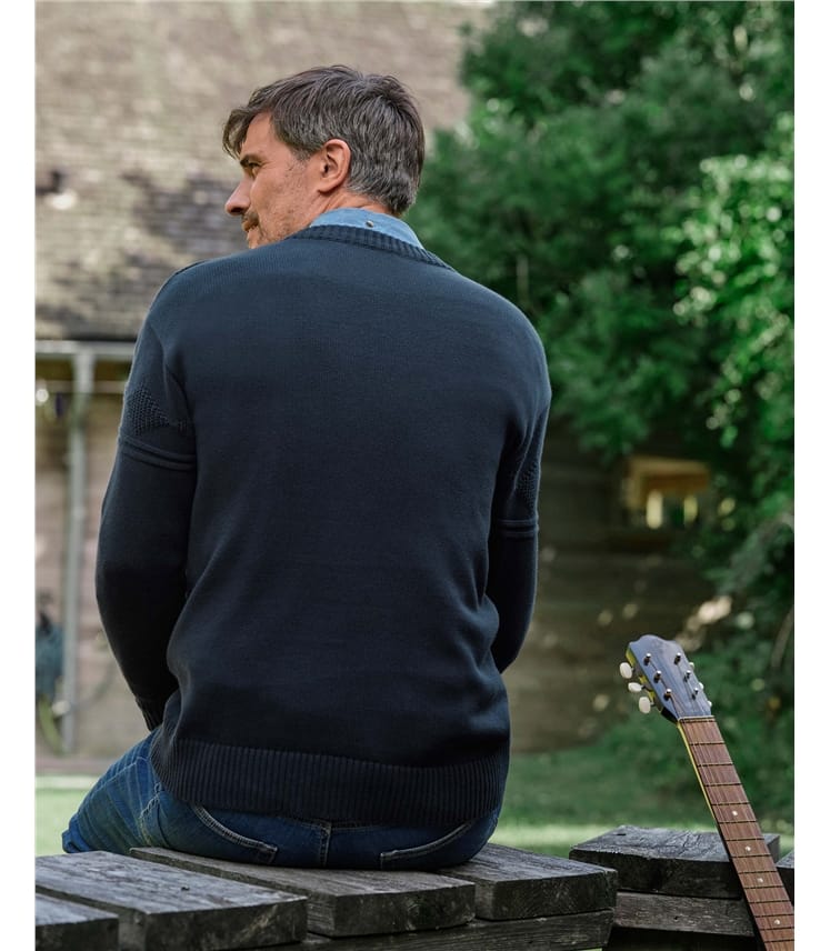 Textured Yoke Jumper