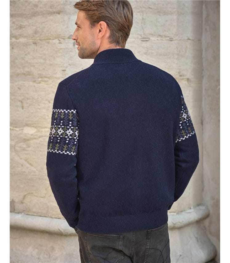Wool Fairisle 1/2 Zip Jumper
