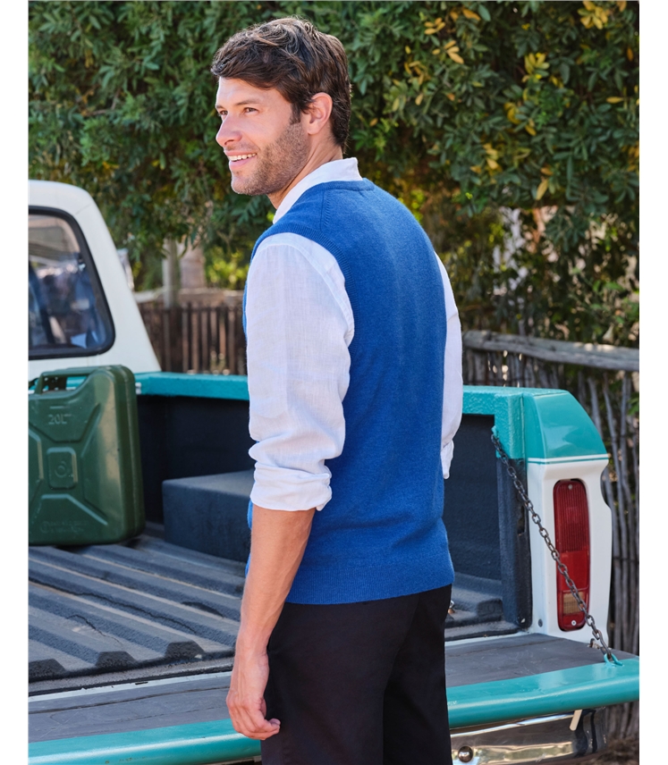 Pull sans manches - Homme - Cachemire & Mérinos