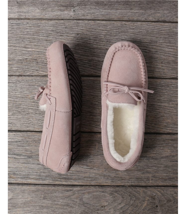 Moccasins für Damen mit fester Sohle