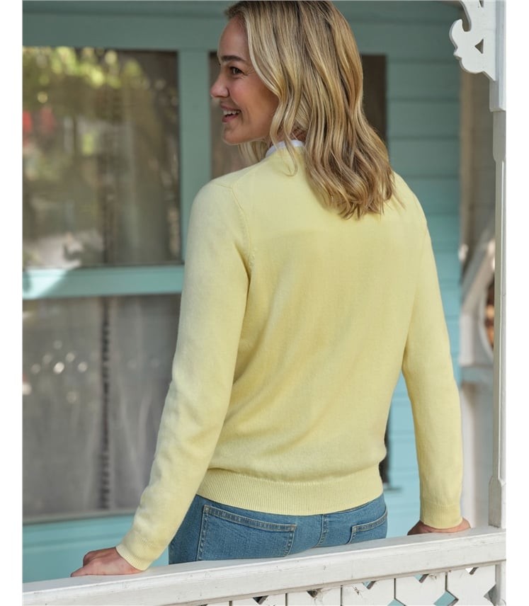 Pull à col rond - Femme - Cachemire & Mérinos