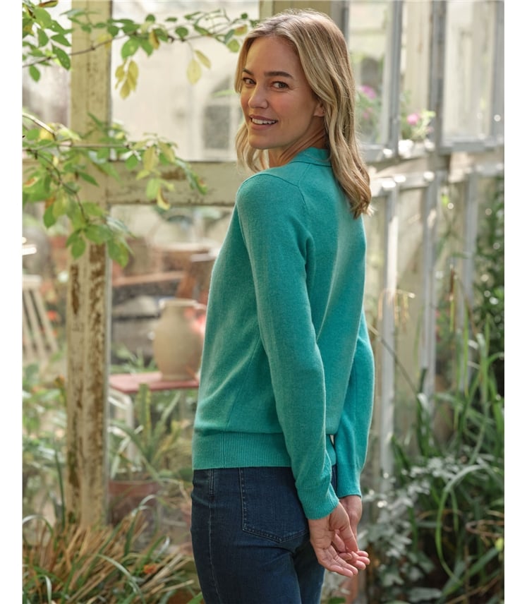 Polo en maille - Femme - Cachemire & Mérinos