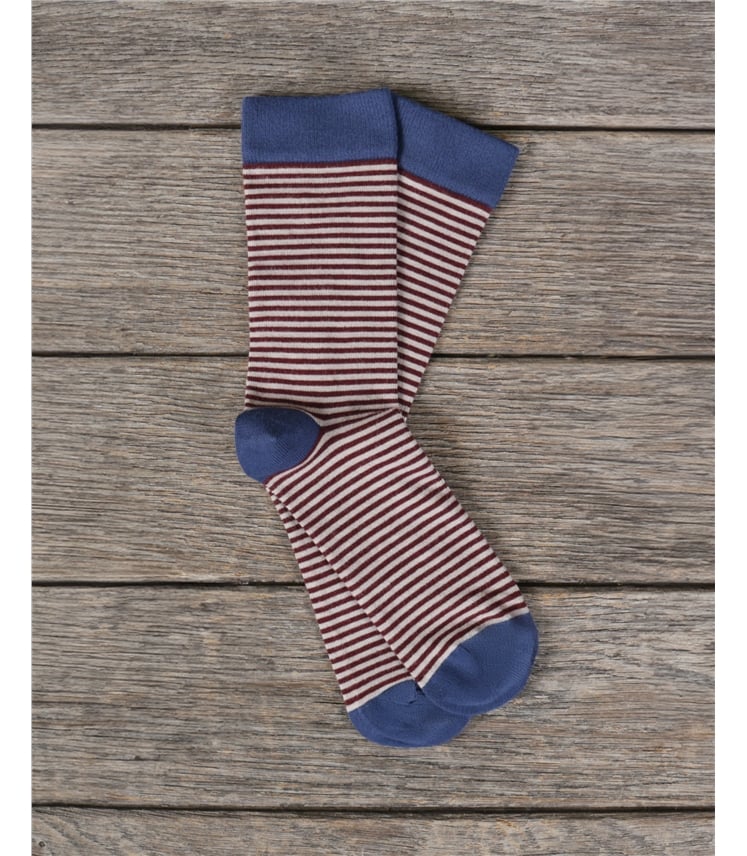 Chaussettes rayées - Homme - Bambou mélangé