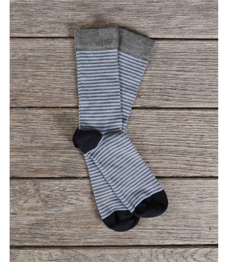 Mens Stripe Bamboo Sock