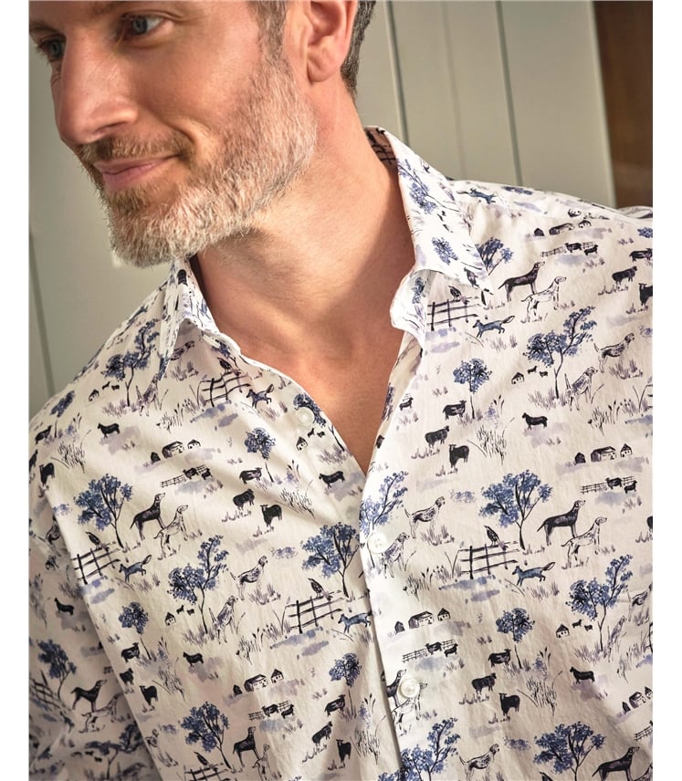 Printed Long Sleeve Shirt