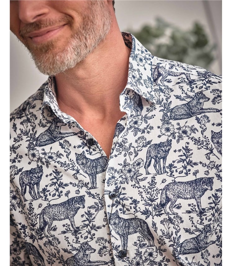 Printed Long Sleeve Shirt