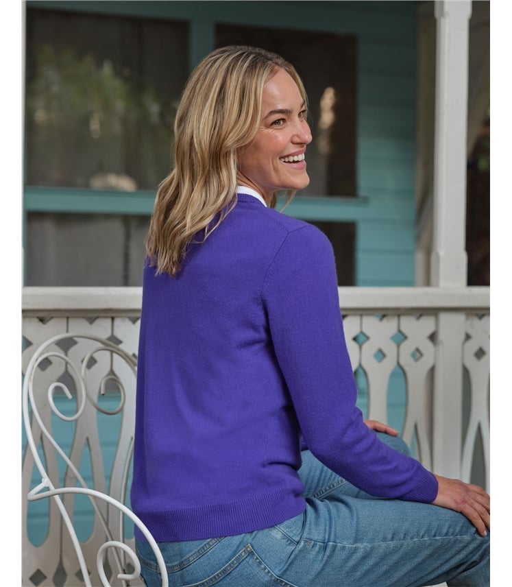 Cashmere and Merino Crew Neck Knitted Jumper