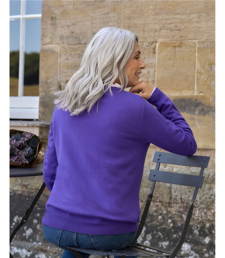 Cashmere and Merino Crew Neck Knitted Jumper