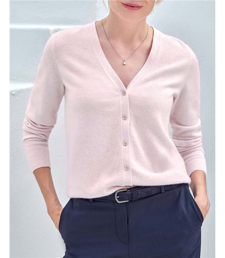 Cashmere V Neck Cardigan