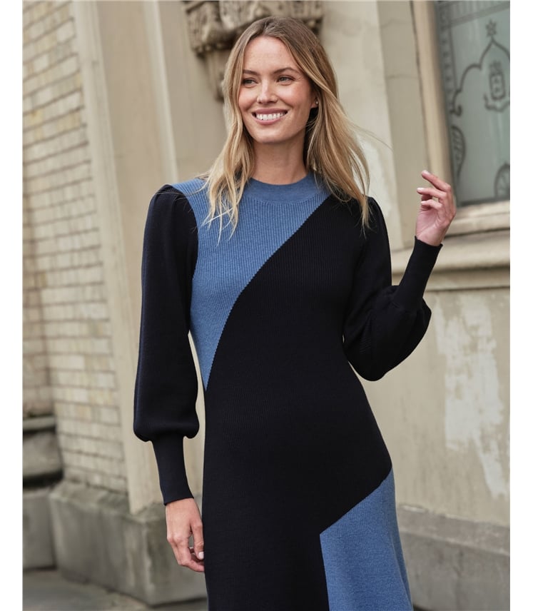 ribbed fit and flare dress Antonia Rib Flare Maxi Knit Dress