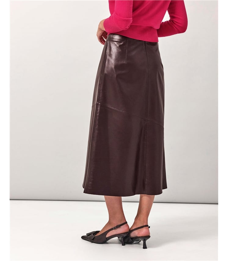 Leather Midi Skirt