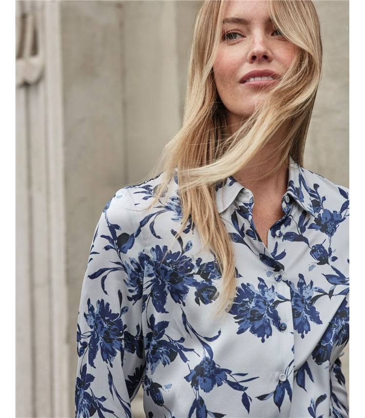 Sand Washed Pure Silk Satin Blouse