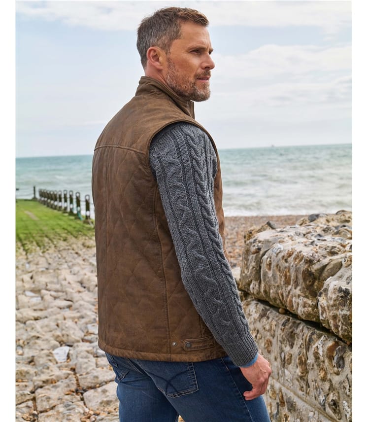 Grike Leather Gilet 