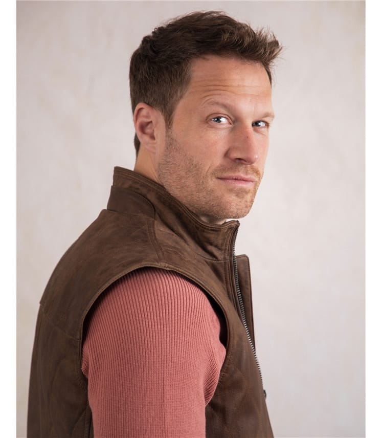 Grike Leather Gilet 