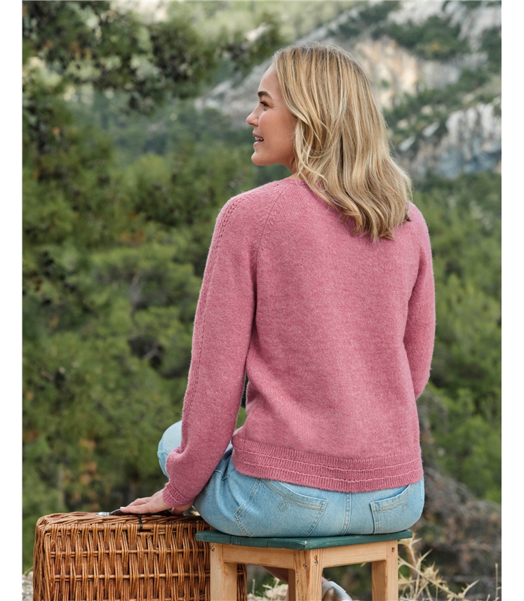 Pretty Pointelle Button Sweater