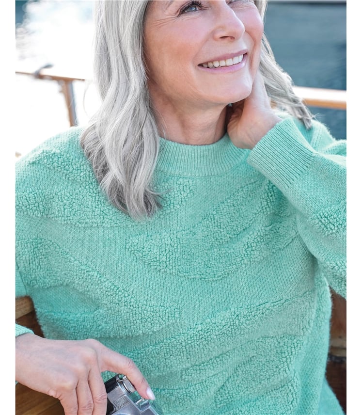 Textured Wave Abstract Jumper