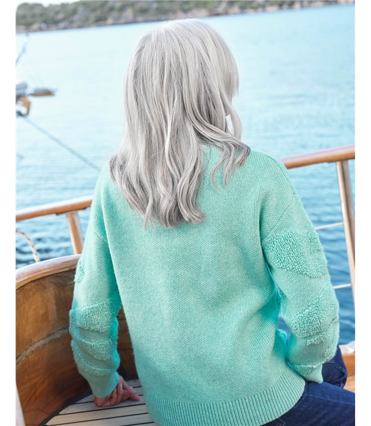 Textured Wave Abstract Jumper