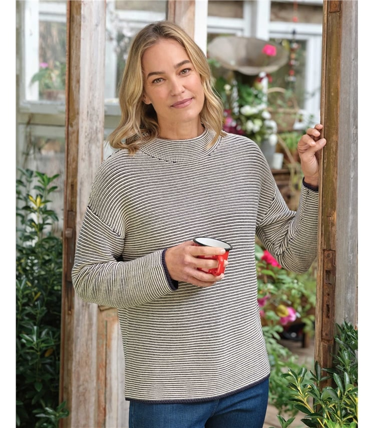 Funnel Neck Mono Stitch Jumper