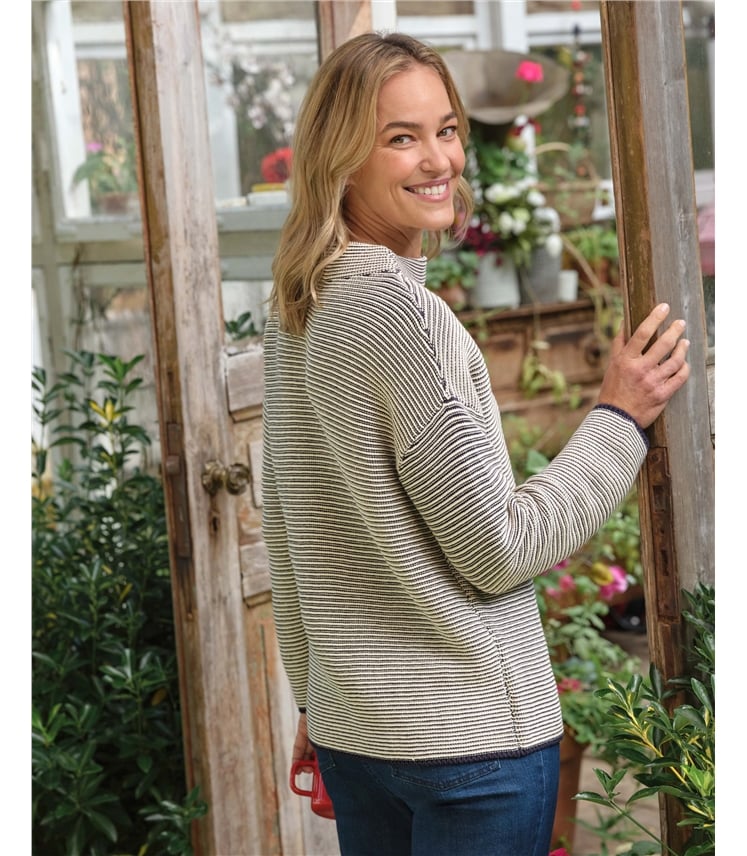 Funnel Neck Mono Stitch Jumper