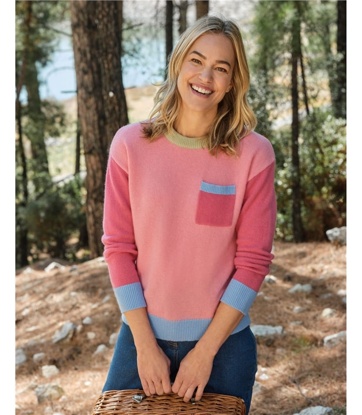 Colourblock Pocket Jumper