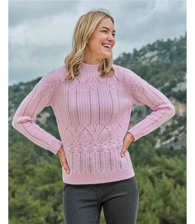 Turtle Neck Textured Jumper