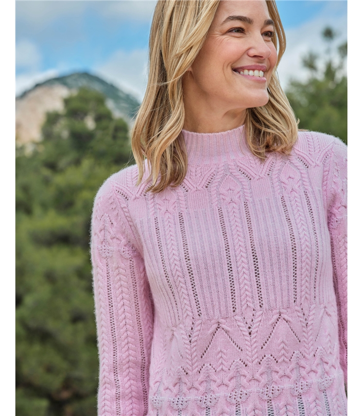 Turtle Neck Textured Jumper