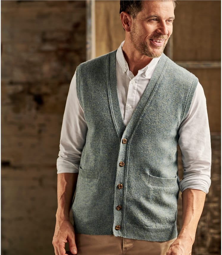 Mens Lambswool Waistcoat