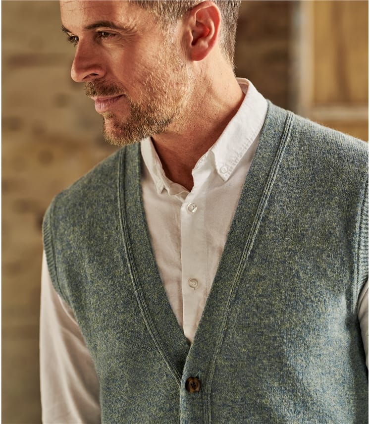 Mens Lambswool Waistcoat