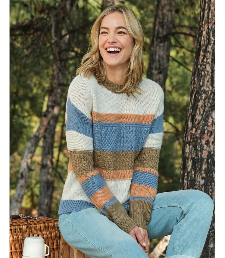 Mixed Stitch Stripe Jumper