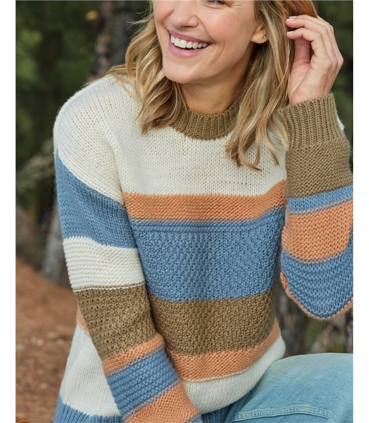 Mixed Stitch Stripe Jumper