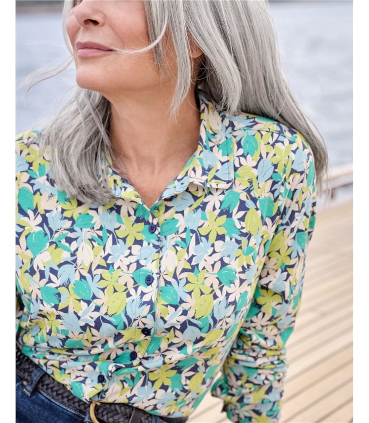 Jersey-Hemd aus Bio-Baumwollmischung