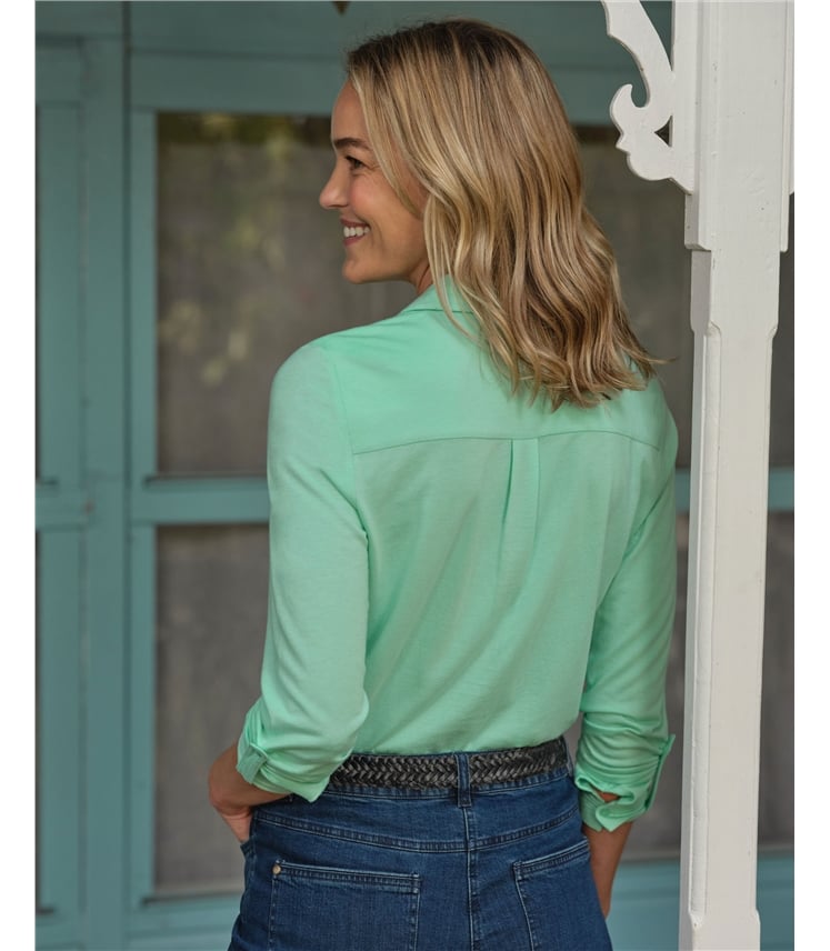 Jersey-Hemd aus Bio-Baumwollmischung