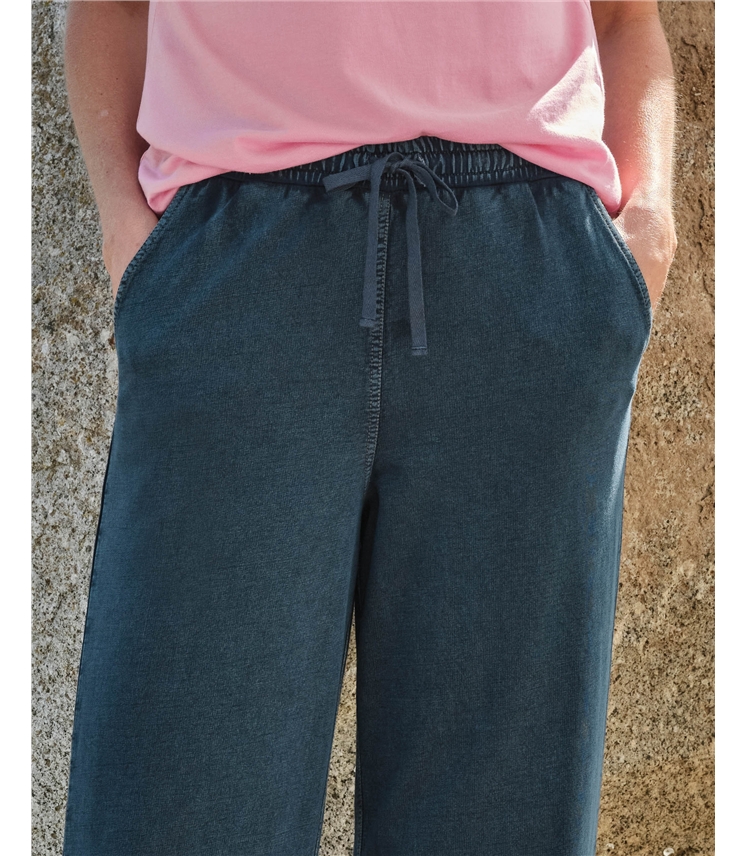 Soft Denim Jersey Trousers